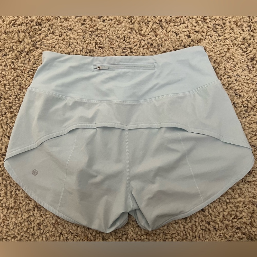 Lululemon Athletica Blue Athletic Shorts with Dolphin Hem - Picture 3 of 3